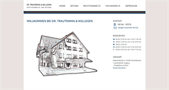 Desktop Screenshot of dr-trautmann-koll.de