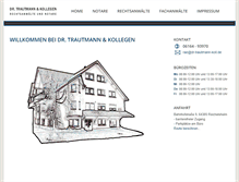 Tablet Screenshot of dr-trautmann-koll.de